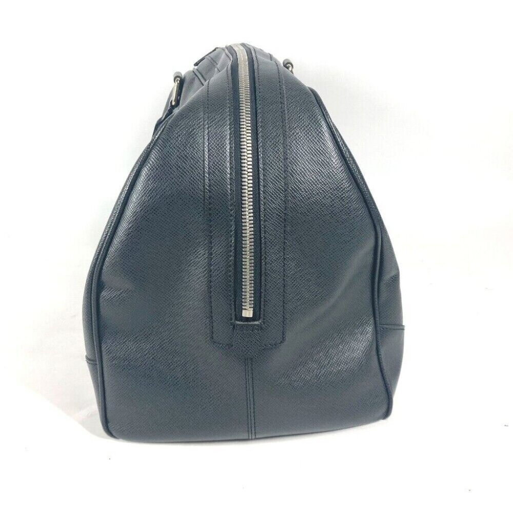 LOUIS VUITTON Taiga Stanislav Travel Bag Hand Bag Taiga Leather Black - Picture 4 of 16